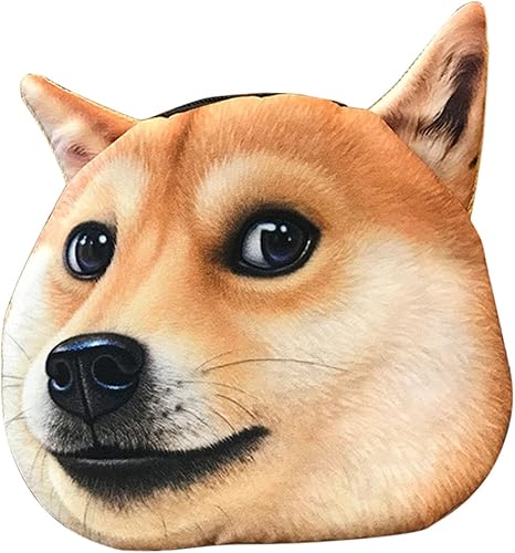 Amazon Araus 子ども コインパース コインバッグ 小銭入れ 財布 ミニファスナーポーチ 犬 いぬ ケース ポーチ 動物の顔 犬 秋田 面白い キッズ ベビー メンズ レディース プレゼント フリーサイズ A秋田 小銭入れ
