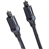 Amazon Basics - Cable Toslink de audio óptico digital para barra de sonido, TV, 1,8 metros