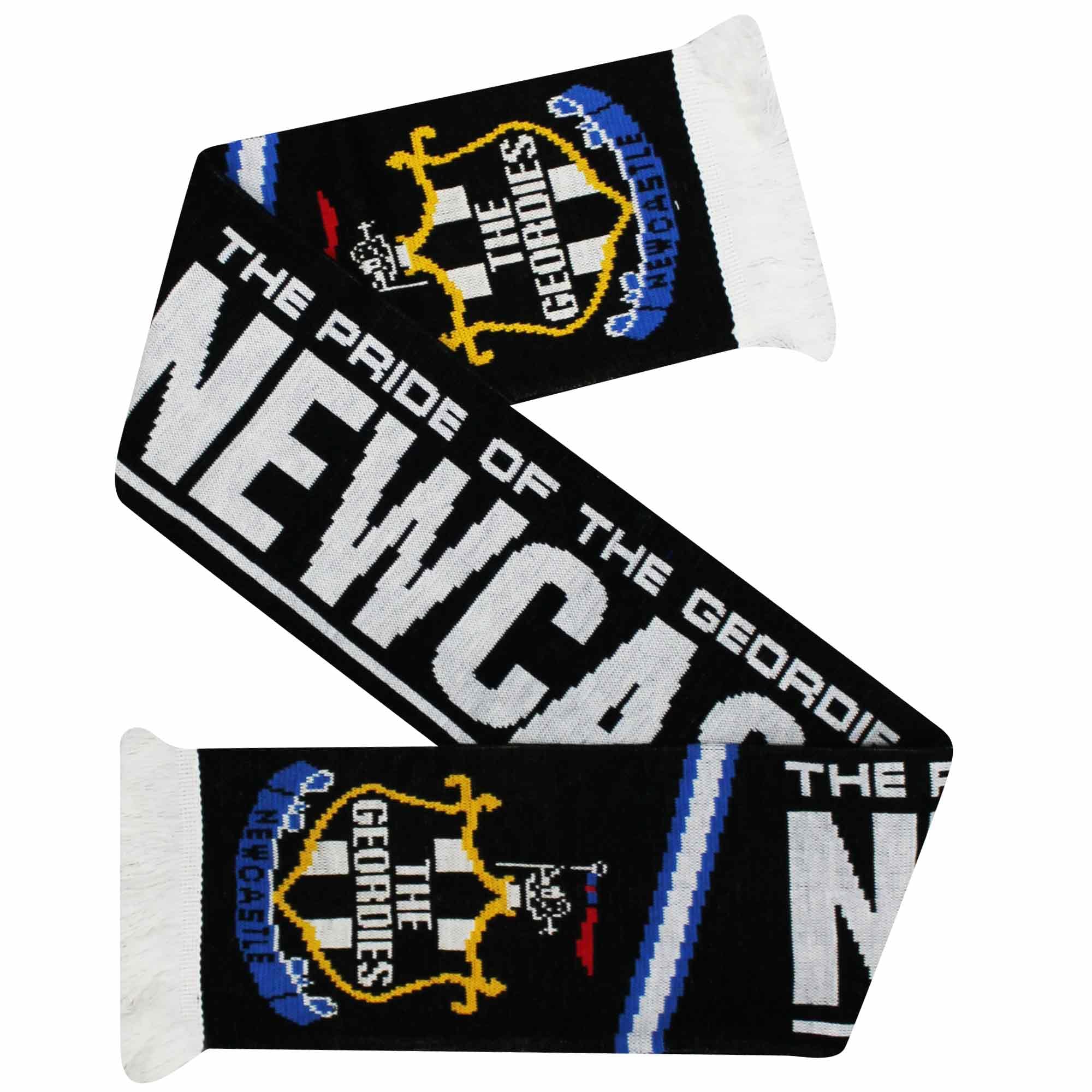Gifts 4 All Geordie Football Fans Match Day Scarf - Newcastle Toon & Magpies Fans Scarf