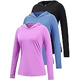 Xelky Women's Hoodie Long Sleeve Sun Shirts Lightweight UV Protection Hooded Shirt Athletic Hoodie with Thumb Hole