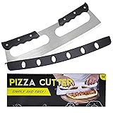 MS WGO Pizza Cutter Rocker Knife Pizza Slicer