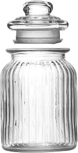 Maison & White Vintage Airtight Glass Jars Set of 3 for Kitchen Storage view 5