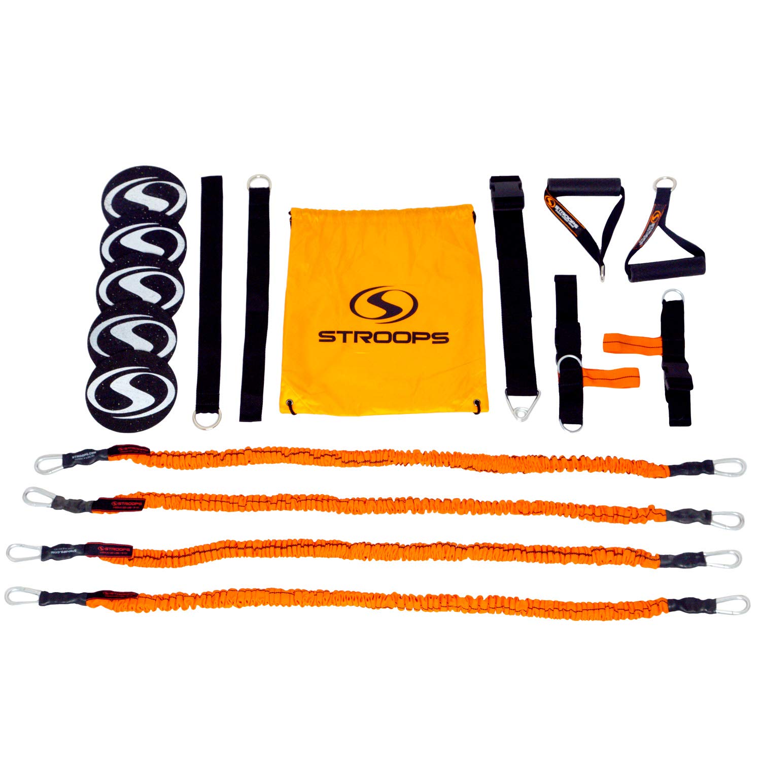 StroopsVITL Resistance Bands Kit - Full Body Resistance Band Kit - Exercise Bands with Door Anchor, Handles, Carry Bag, Legs Foot Straps for Resistance Training, Physical Therapy, Home Workouts