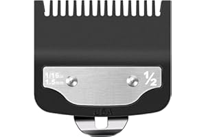 HCLSY Replacement for Wahl Clipper Guards Set, Compatible with Wahl 1/2 Clipper Guard, 1/16"1.5mm Metal Hair Clipper Guards Set for Professional Stylists and Barbers