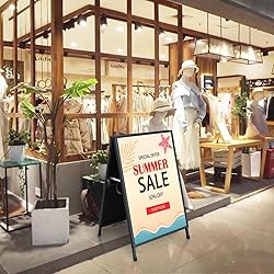 Pionites Heavy Duty Slide-in Folding A Frame Sign