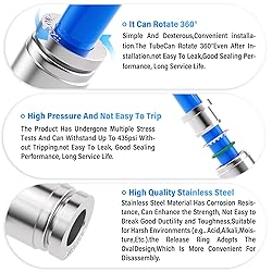 TAILONZ PNEUMATIC 3/8" OD Tee 304 Stainless Steel