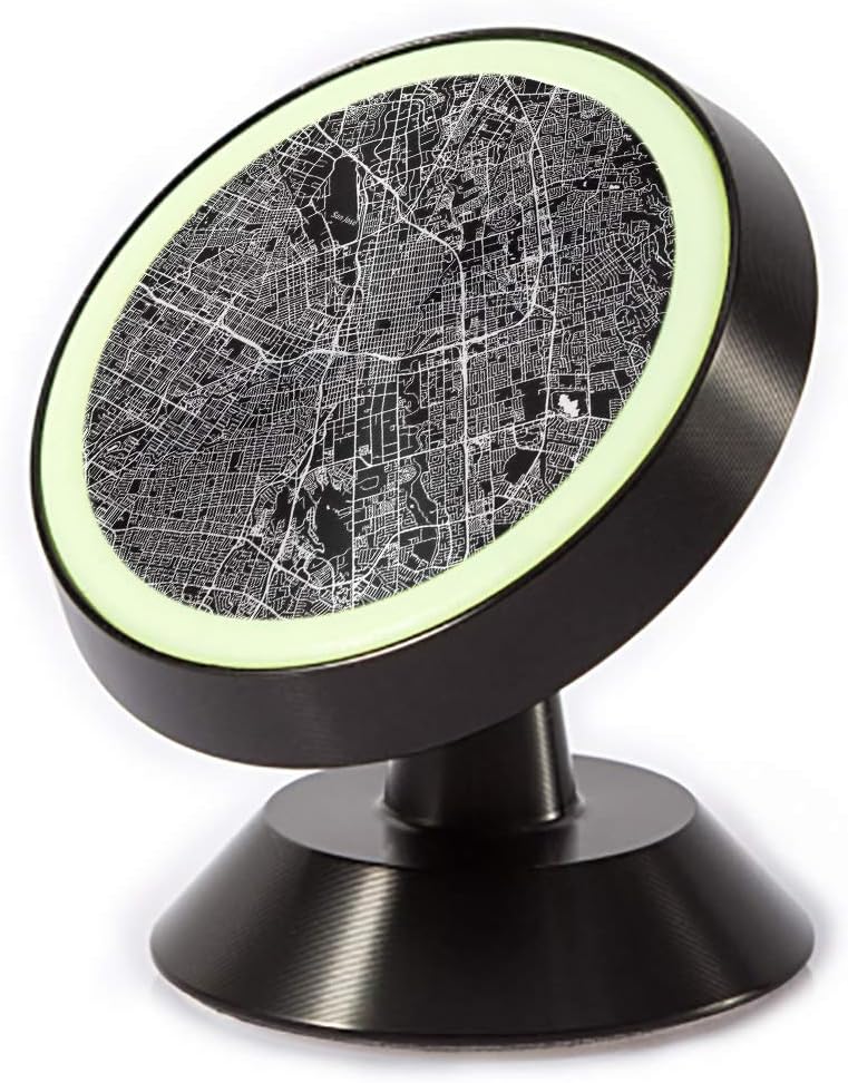 Tinmun Magnetic Phone Car Mount, San Jose California Downtown Map Universal Car Phone Holder for Dashboard