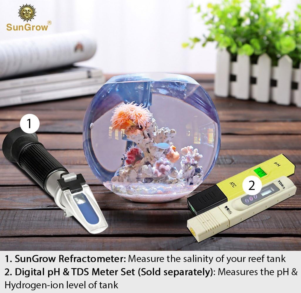 SunGrow Aquarium Refractometer, 7.6 Inches, Measure Salinity of Water, Remarkable Accuracy, Includes Calibration Tool - Image 5