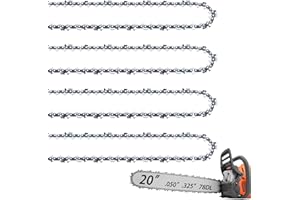 FIFCHALL 4 Pack 20 Inch Chainsaw Chain .325" Pitch .050" Gauge 78 Drive Links Fit Craftsman S205/CMXGSAMY462S, PP4620AVX, Echo CS-490, CS-440, 20BPX78CQ, Milwaukee M18 FUEL, Husqvarna and More