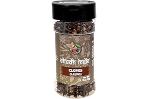 Shudh India Cloves Whole (Laung) Great for Food, Tea, Pomander Balls and Potpourri, Hand Selected, Spice ~ PET Jar, All Natural | NON-GMO | Vegan | Gluten Friendly | Indian Origin (Cloves)