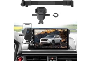 Sunsdrew Car Phone Holder for 2023-2025 Honda Pilot Accessories - Smartphone Compatible - Black L-Shape Vent Mount - 1 Count