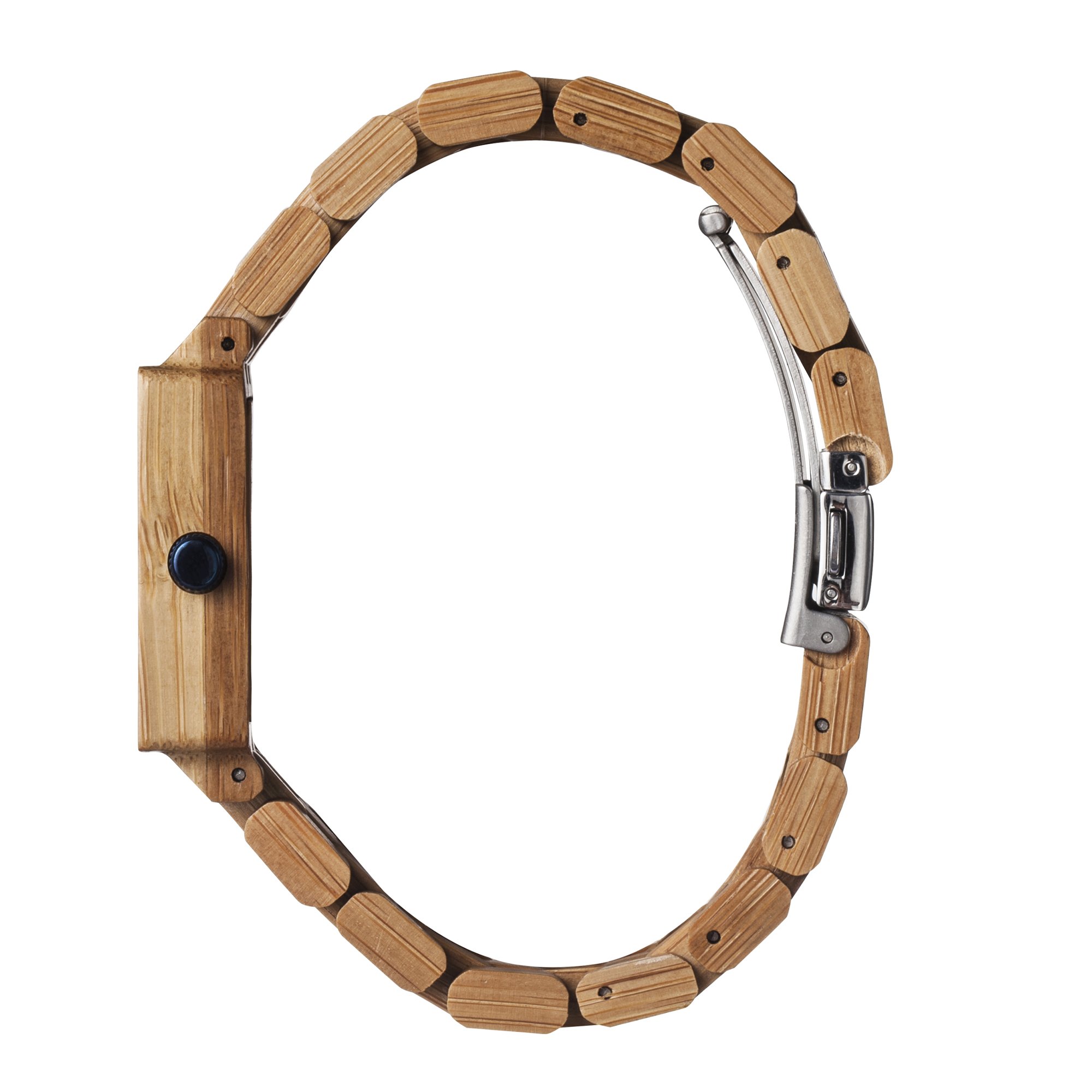 Amexi - Orologio da donna in legno di ciliegio e bambù, colore: marrone