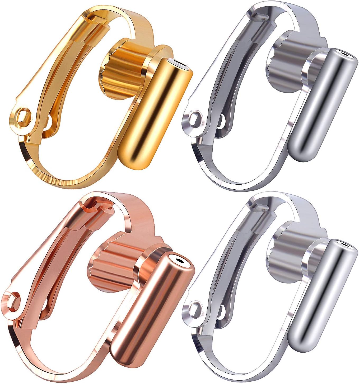 16 Pieces Clipon Earring Converters Earring Clip Backs