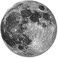 Earth Grey Moon Customized Round Mouse Pad 7.8"X7.8" inch