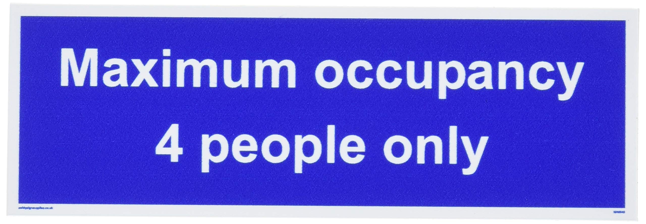 Maximum occupancy 4 people only