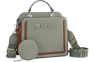 Milan Chiva Quilted Small Tote Bag for Women Top Handle Purse with Coin Purse