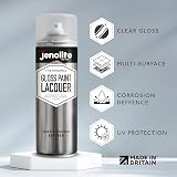 Jenolite Clear Lacquer Spray Gloss 500ml UV Resistant Non-Yellowing view 2