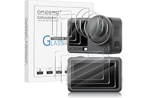 (3+3+3) Orzero Compatible for DJI Osmo Action 6, 3 Packs Display Screen Protector + 3 Packs Back Screen Protector + 3 Packs C