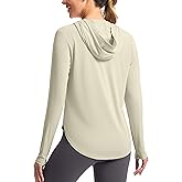 G Gradual Women's UPF 50+ Sun Shirt with Hoodie Long Sleeve UV Protection Shirts Lightweight Hiking Fishing Shirts for Women