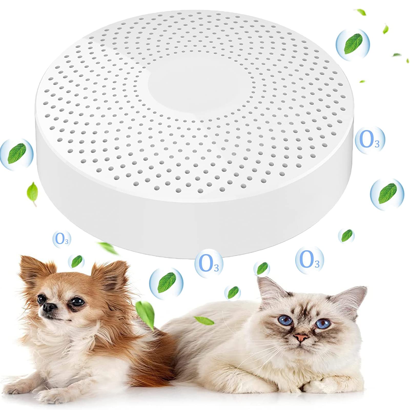 Cat Litter Box Deodorize Automatic Pet Odor Eliminator, Neutralizer, 99.9% Dust-Free, for All Kinds of Litter Box, Refrigerator, Bin, Fridge, Bathroom Wardrobe, and Small Area-USB Rechargeable. (A06)
