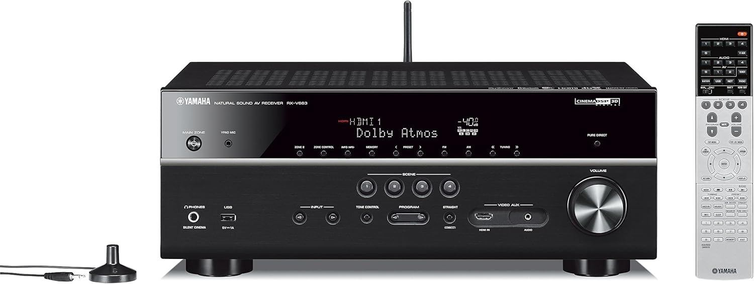 Receptor AV Yamaha RXV683 7.2 Canales »
