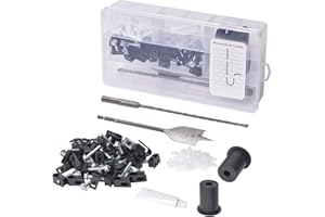 Mounting Kit for Starlink - Cable Routing Kit with 1" Spade Drill Bit/Wall Wire Clips and Roof Mount