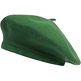 CLAPE French Wool Beret Hat for Women Men Fall Winter Hats Solid Color Beret Cap Warm Artist Painter Hat