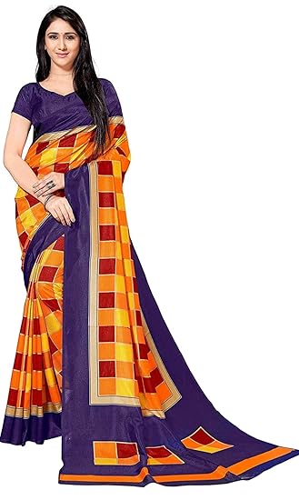 womens malgudi soft silk saree with unstitched blouse piece [malgudi red]
