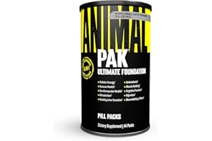 Animal Pak - Convenient Multivitamin for Men & Women Daily All-in-One Vitamin & Supplement Pack - Zinc, Vitamins C, B, D, Amino Acids, and Immune Support - Sports Nutrition Performance - 44 Count