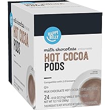Happy Belly Hot Cocoa Pods, Milk Chocolate, 24 Count