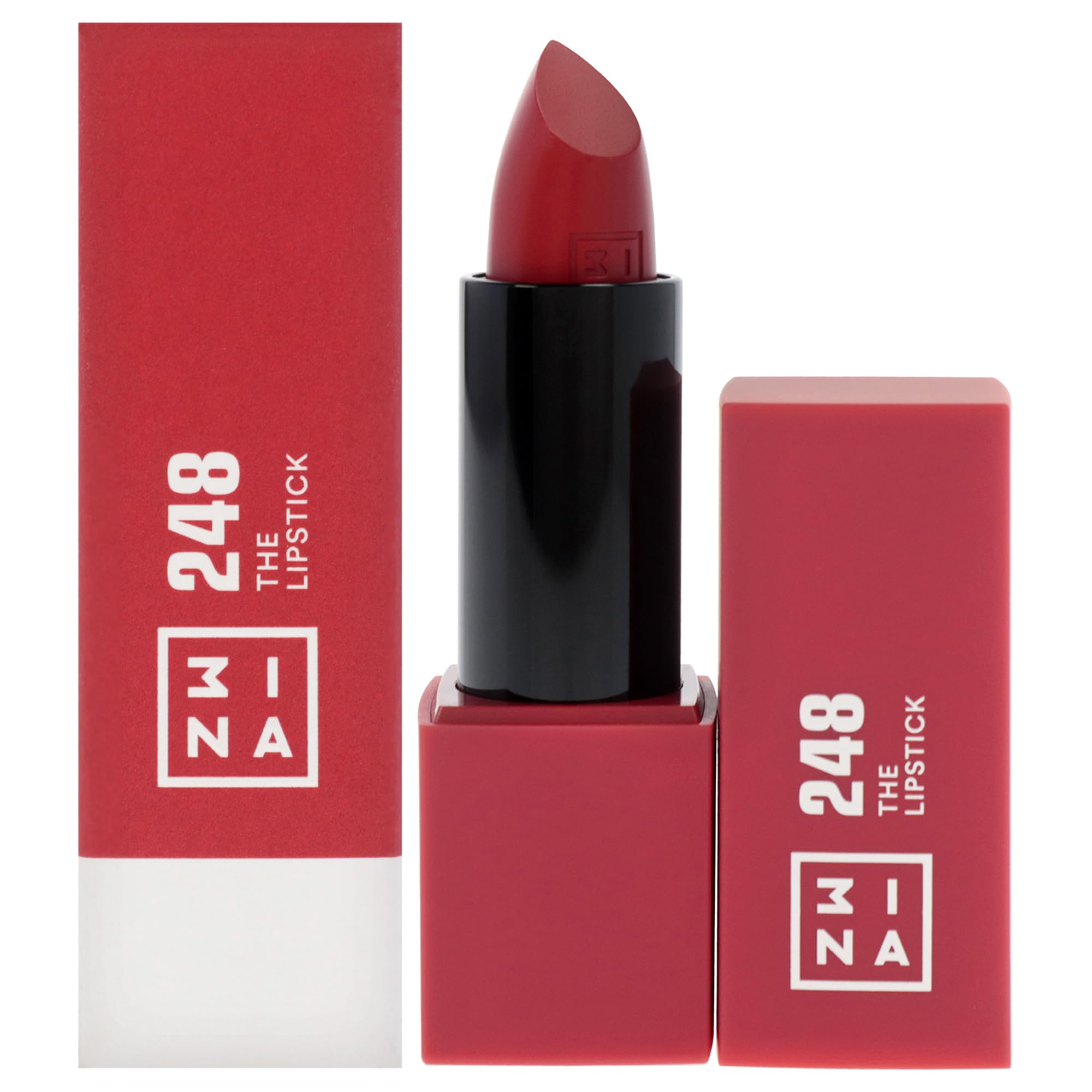 3INA MAKEUP - The Lipstick 248- Rubi Red Lipstick with Vitamin E & Shea Butter - Long Lasting Matte Creamy Lip Colour