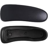 HYEJDRV Chair Armrest Replacement, Arm Pad Caps Replacement for Herman Miller Classic Aeron Chair Graphite Black 1 Pair