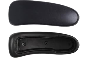 HYEJDRV Chair Armrest Replacement, Arm Pad Caps Replacement for Herman Miller Classic Aeron Chair Graphite Black 1 Pair