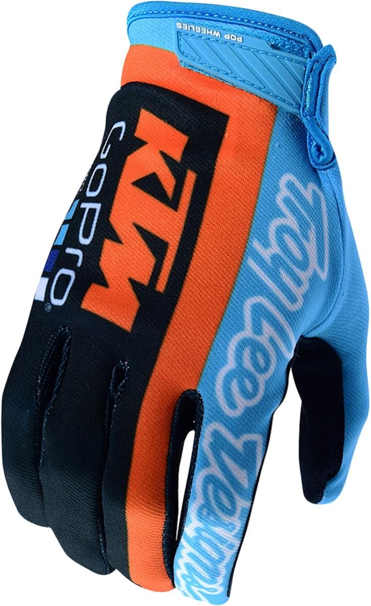 Troy Lee Designs KTM Team LIC Air Boys Off-Road Gloves - Navy/Cyan/Medium