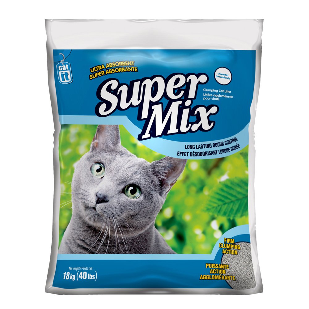 Catit Super Mix Unscented Clumping Cat Litter, 40 Pound