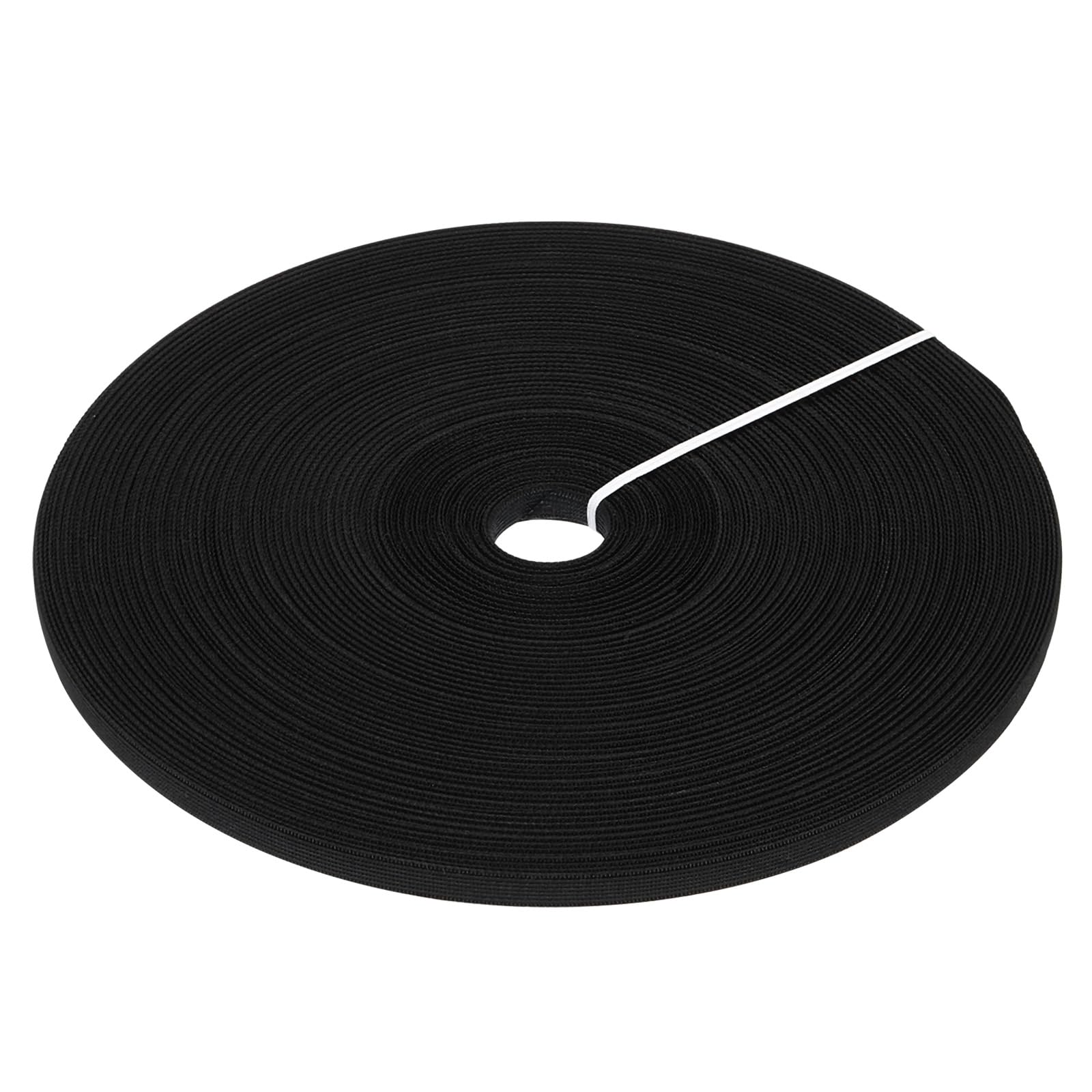 PATIKIL 10mm x 50 Yards Polyester Boning, 1 Roll High-Density Boning for Handmade Dolls Hats Handbags Wedding Dresses, Black