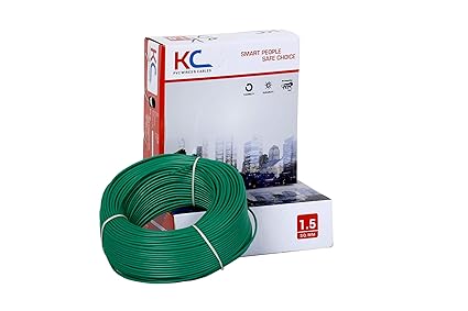 KC Cab 1.5 sq mm wire 90 meter coil (Green)