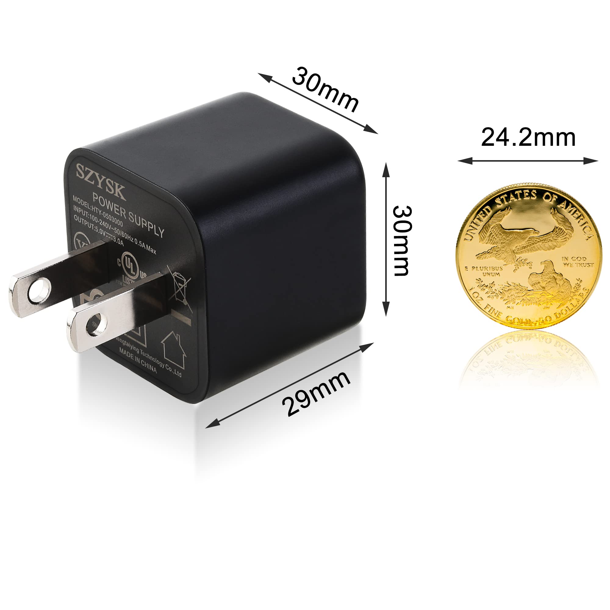 UL Listed Fast Charger for Old and New Kindle Fire Tablets (Designed for use with All Fire Tablets and All Kindle E-Readers)-6.6Ft USB to Micro-USB and USB-C 2IN1 Braided Cable (10Ft New Model)