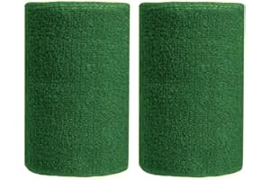 BBOLIVE 4' Inch Wrist Sweatband in 32 Different Neon Colors - Athletic Cotton Terry Cloth - Great for All Outdoor Activity(1 Pair)