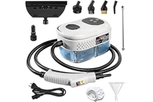 MOVATEK Handheld Steam Cleaner, 1000ml Water Tank, 15S Heat-up Time, Multipurpose Steamer for Home Use, Pressurized Steamer for Cleaning Floor, Upholstery, Grout and Car White