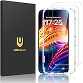UNBREAKcable 2-Pack Screen Protector for iPhone 15, Double Shatterproof Tempered Glass [Easy Installation Frame] [9H Hardness] [99.99% HD Clear] [Case Friendly] for Apple iPhone 15 6.1 inch