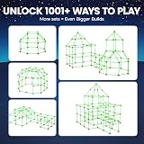 Tiny Land Glow Fort Building Kit for Kids 86 Rods 44 Balls Glow in the Dark view 5