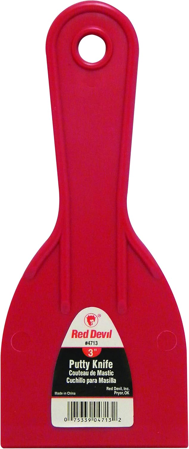 Red Devil 4718 3-Piece Plastic Knife Set - Putty Knives - 
