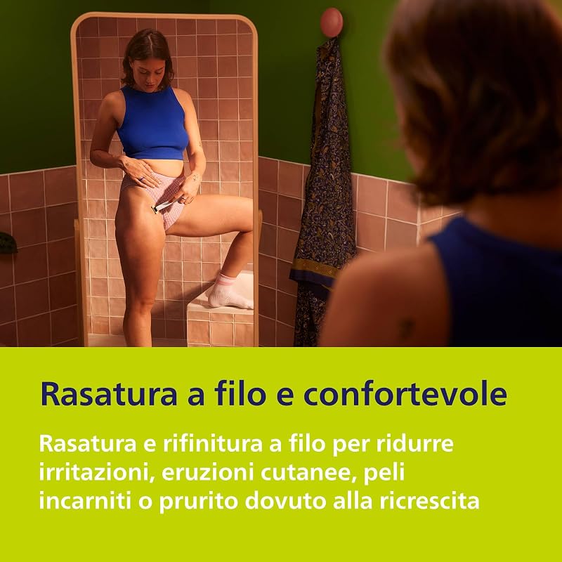 OneBlade Intimate, cura intima, rifinitura e rasatura con protezione extra della pelle, Rasatura precisa e confortevole - senza radere completamente a zero, modello QP1924/28 — foto 3 di 7