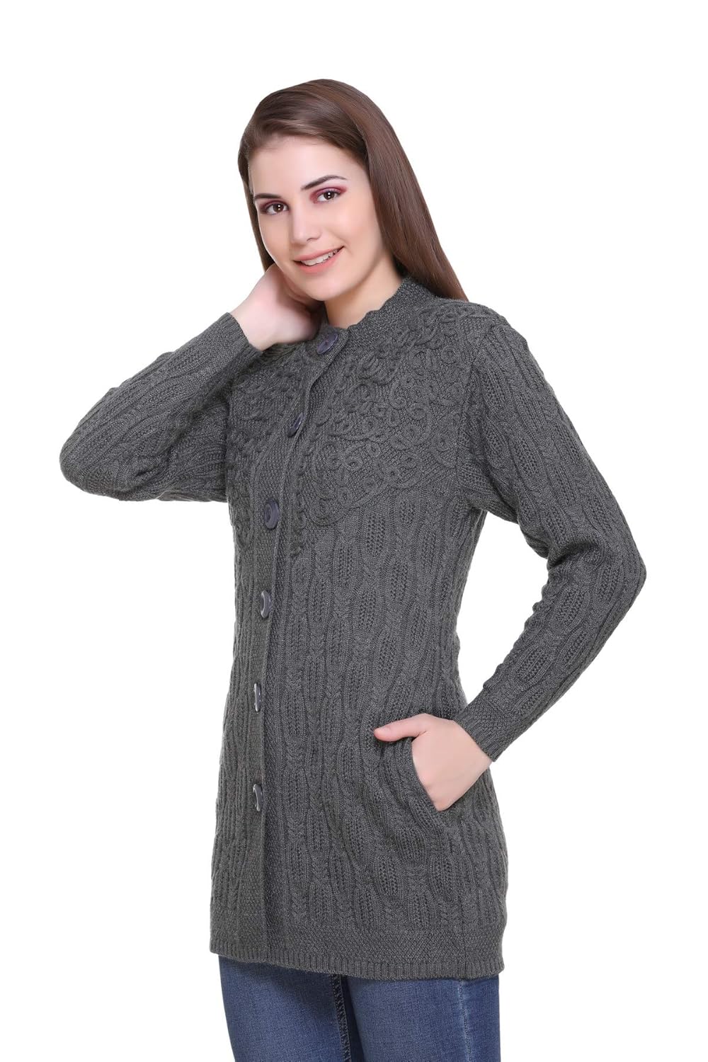 zoravie women's winter woolen coat