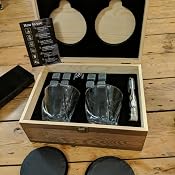 Set Da Whisky Kikkerland Ba76: Bicchieri In Vetro Dal Design Unico Per I Tuoi Momenti Speciali, 2 Pezzi - 3