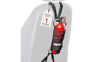 Badass Moto Car Fire Extinguisher Mount - Automotive Fire Extinguisher Mount for Vehicle Car Seat Headrest - Tool Free Seat B