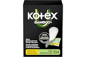 Bamboo Absorbent Regular Length Folded & Wrapped Liners 94CT