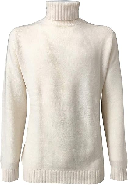 Col roulé creme homme Clearance