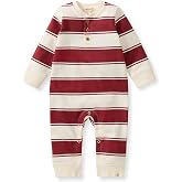 Burt's Bees Baby Boys Jumpsuit, 100% Organic Cotton One-piece Long Sleeve Coverall